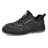 Safetoe Black Steel Toe Women Safety Shoes
