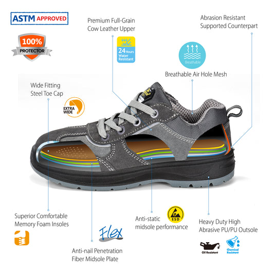 Safetoe Steel Toe Safety Boots for Women