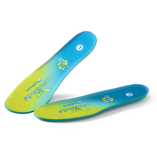 SAFETOE Antibacterial Insoles |Dual-Layer Odour Control with Natural Herbal & Arch Support Inserts for Men/Women