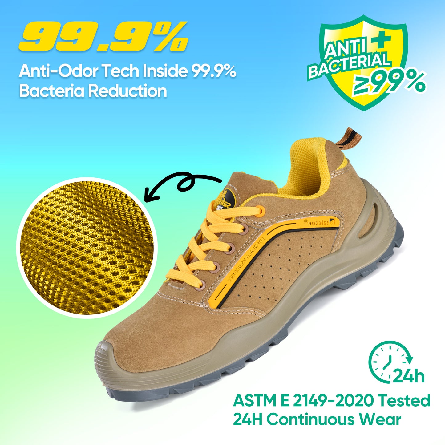 Stratus Safety Shoes Steel Toe-7296