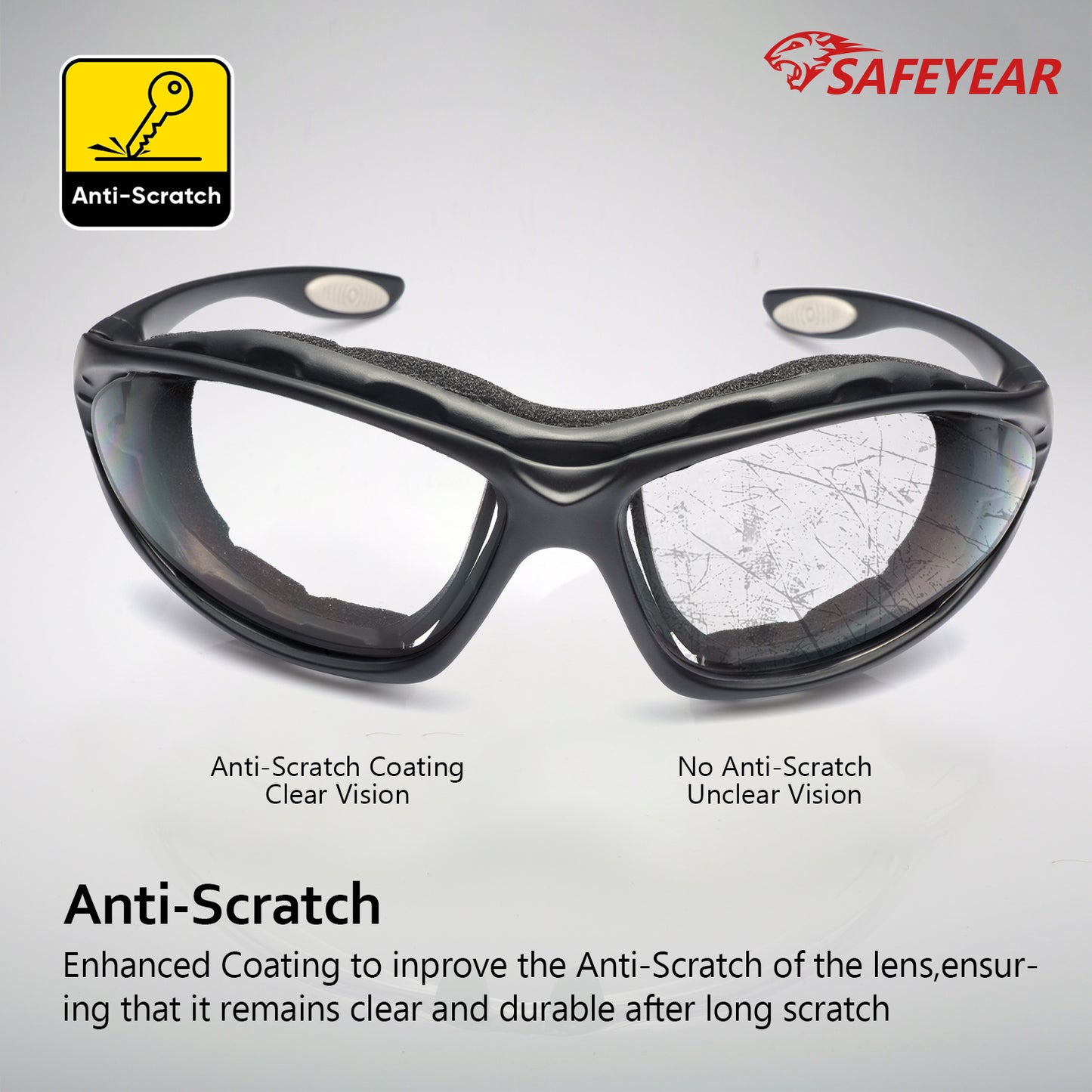 SAFEYEAR ANSI & EN16321 Certified Safety Glasses