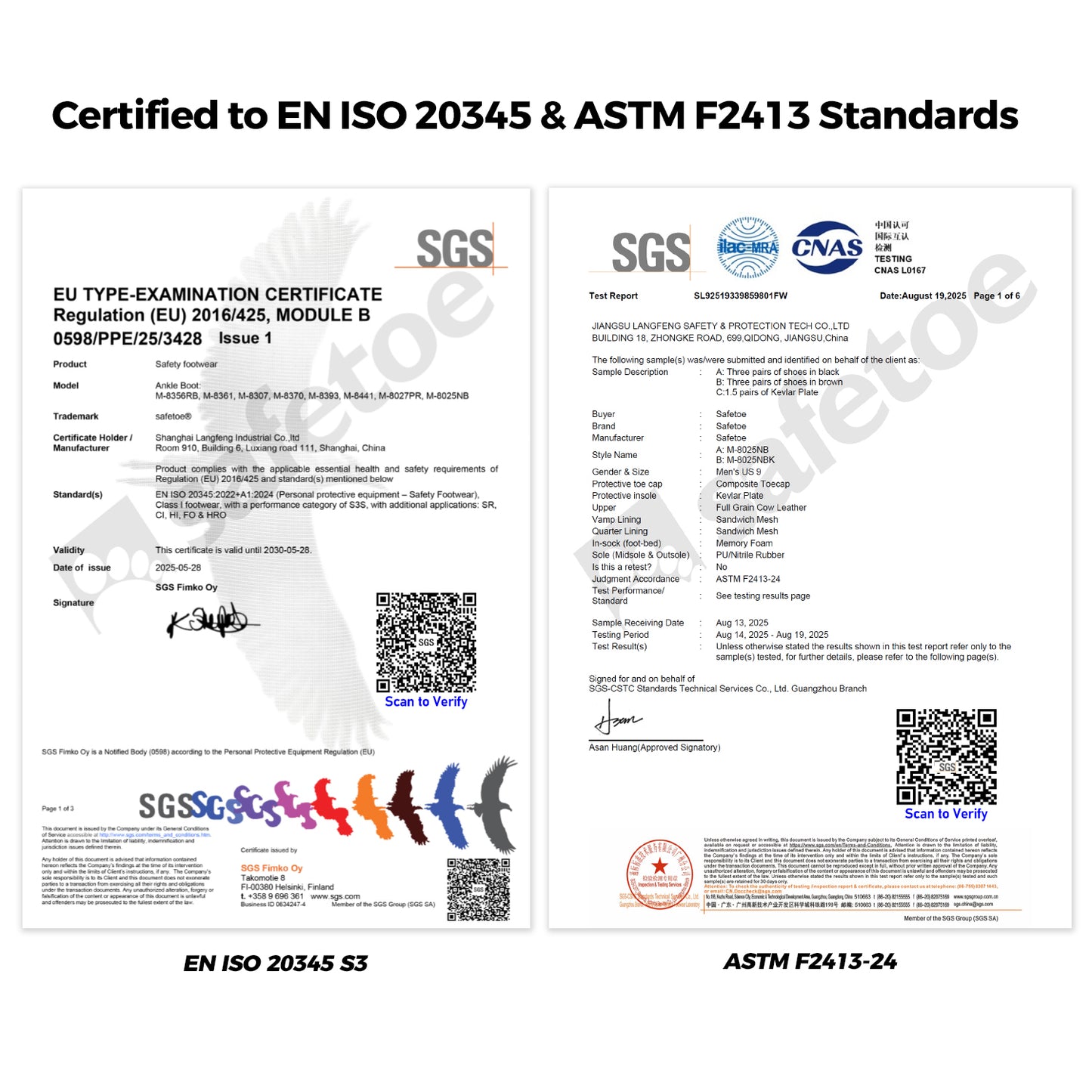 Safetoe Steel Toe Chelsea Work Boots – S3 Safety, Ladder Grip & Slip-Resistant Outsole, ASTM Certified (Black)