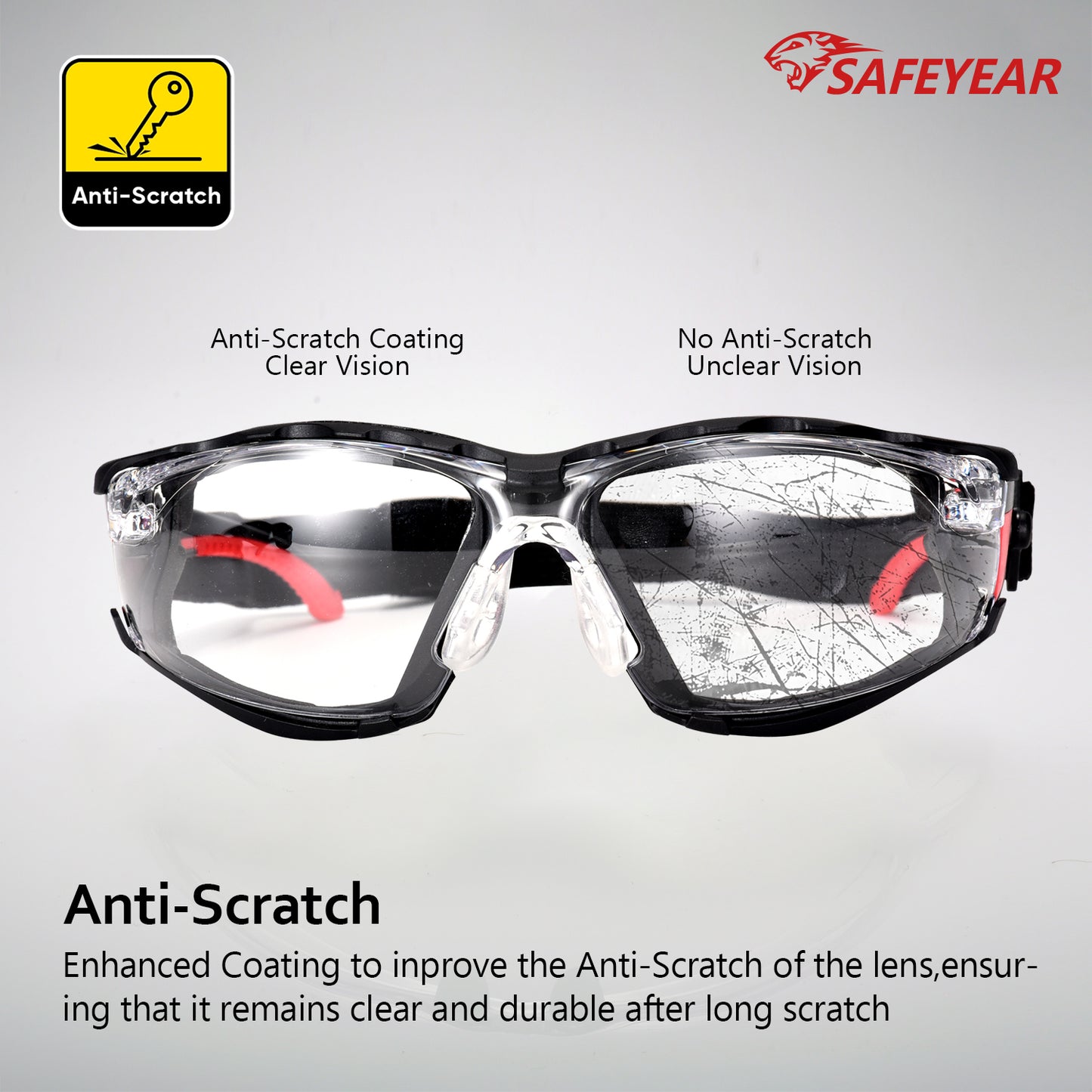 ANSI & EN16321 Safety Glasses - Anti-Fog