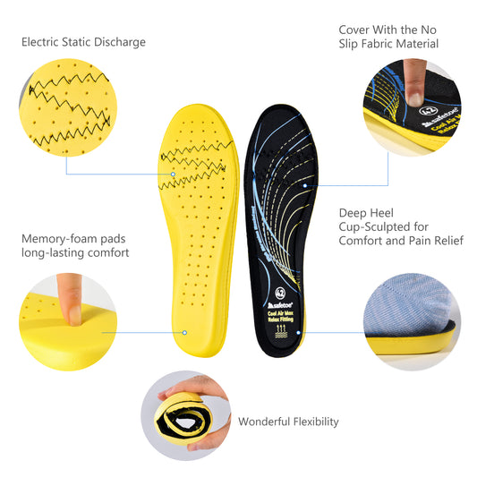 Safetoe Memory Foam Insoles J-012