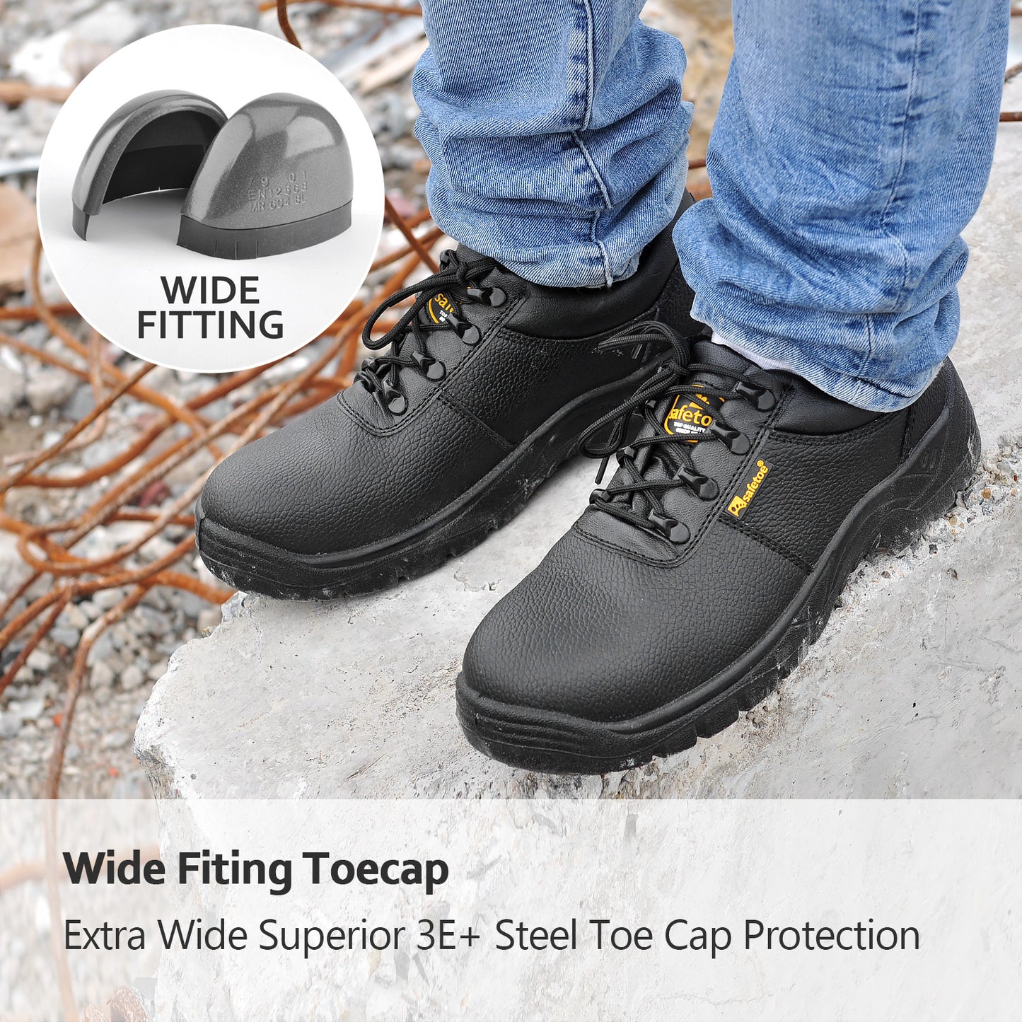 Site Black Protective steel toe shoes L-7141