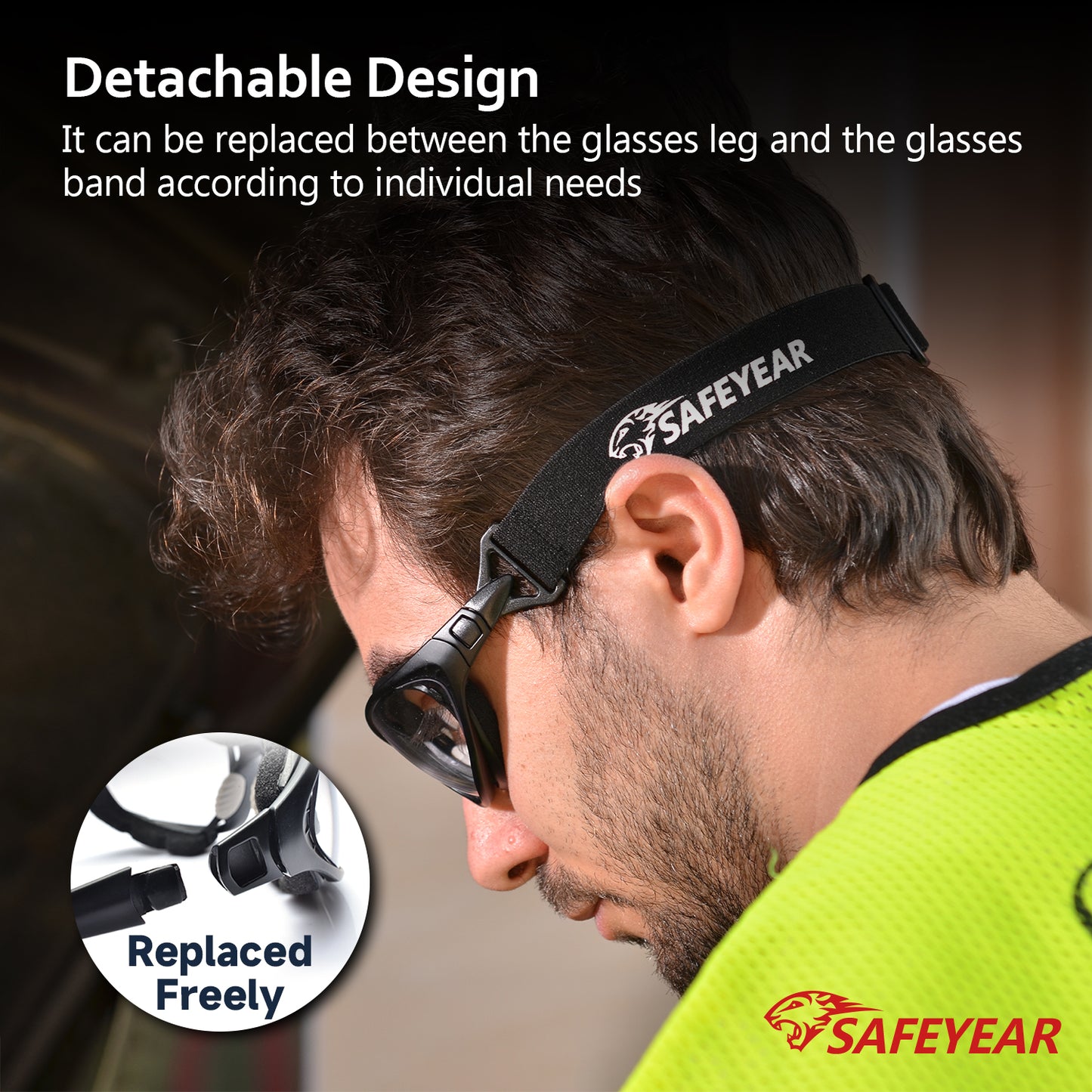 SAFEYEAR ANSI & EN16321 Certified Safety Glasses