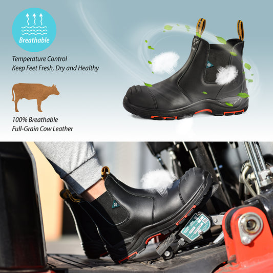Antler NBK Black Work Boots CSA Safety Boots