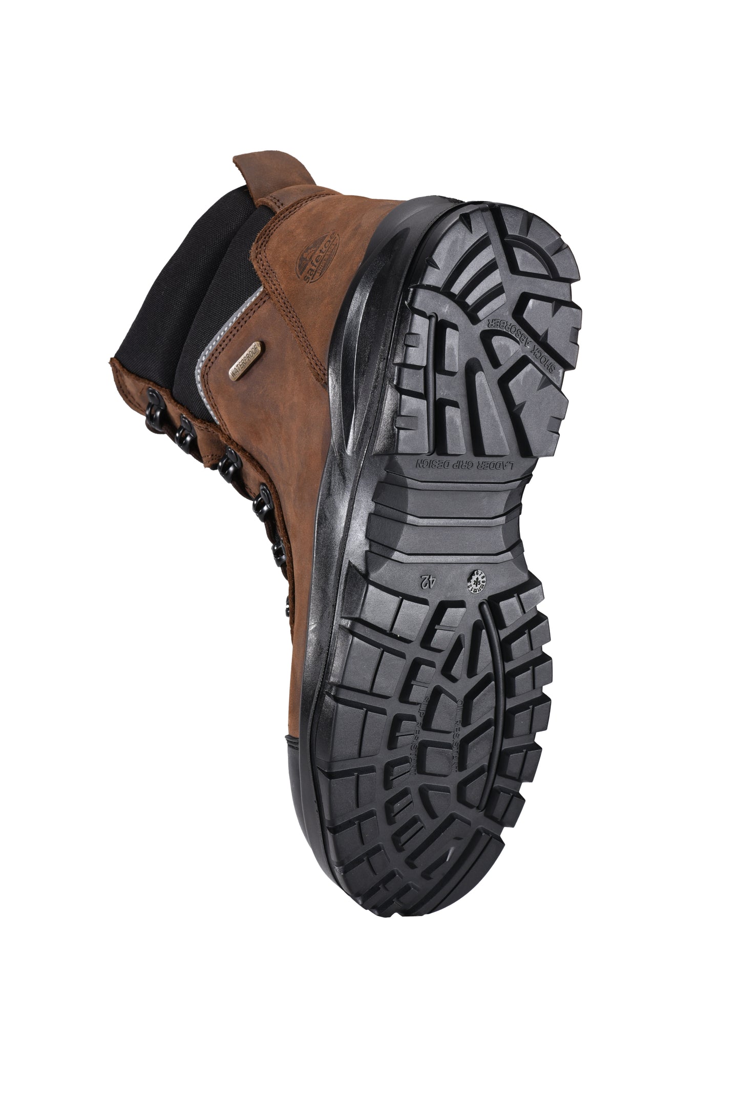 Composite Toe SafetyWork Boots Waterpro of Membrane M-8577 SD Brown