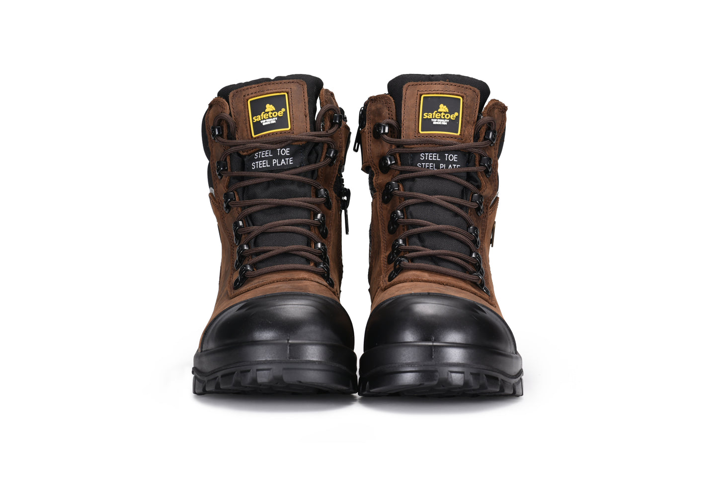 Composite Toe SafetyWork Boots Waterpro of Membrane M-8577 SD Brown