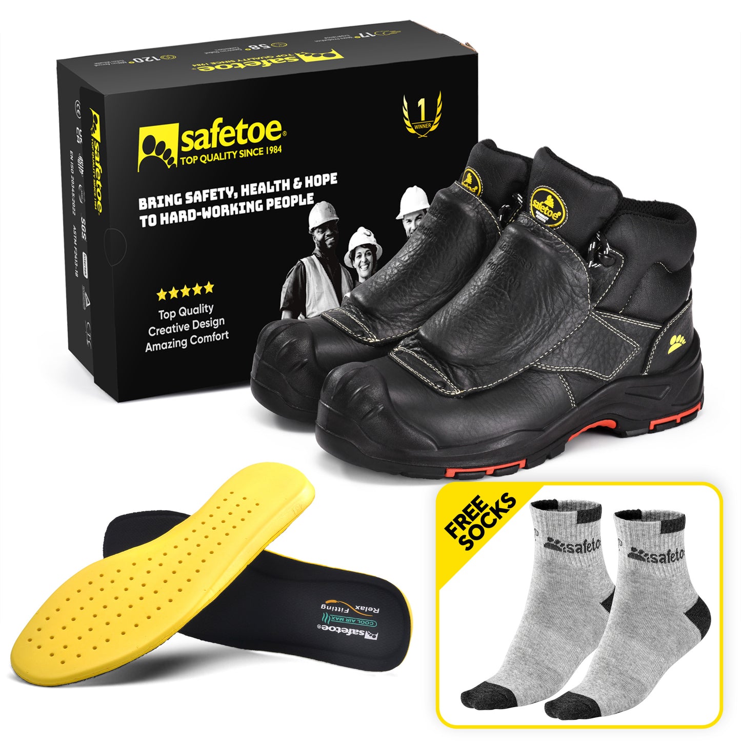 Safetoe Welding Safety Boots Composite Toe Work Boots(M-8387MP)