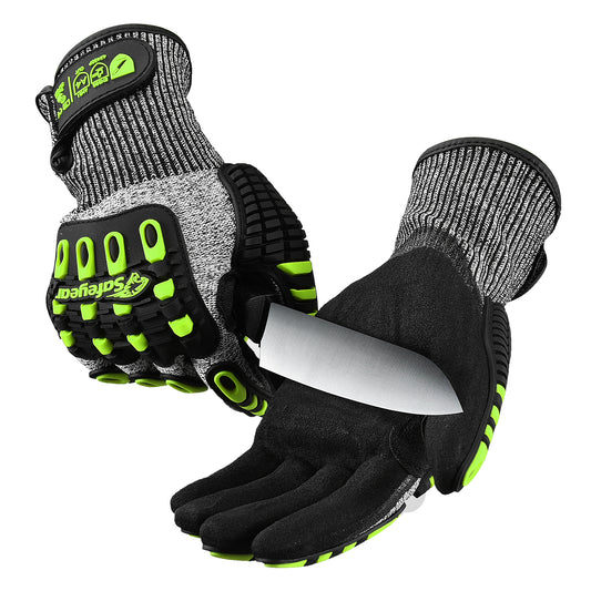 Guantes de seguridad mecánicos de Kevlar resistentes a cortes SAFEYEAR FL-HDPAYE