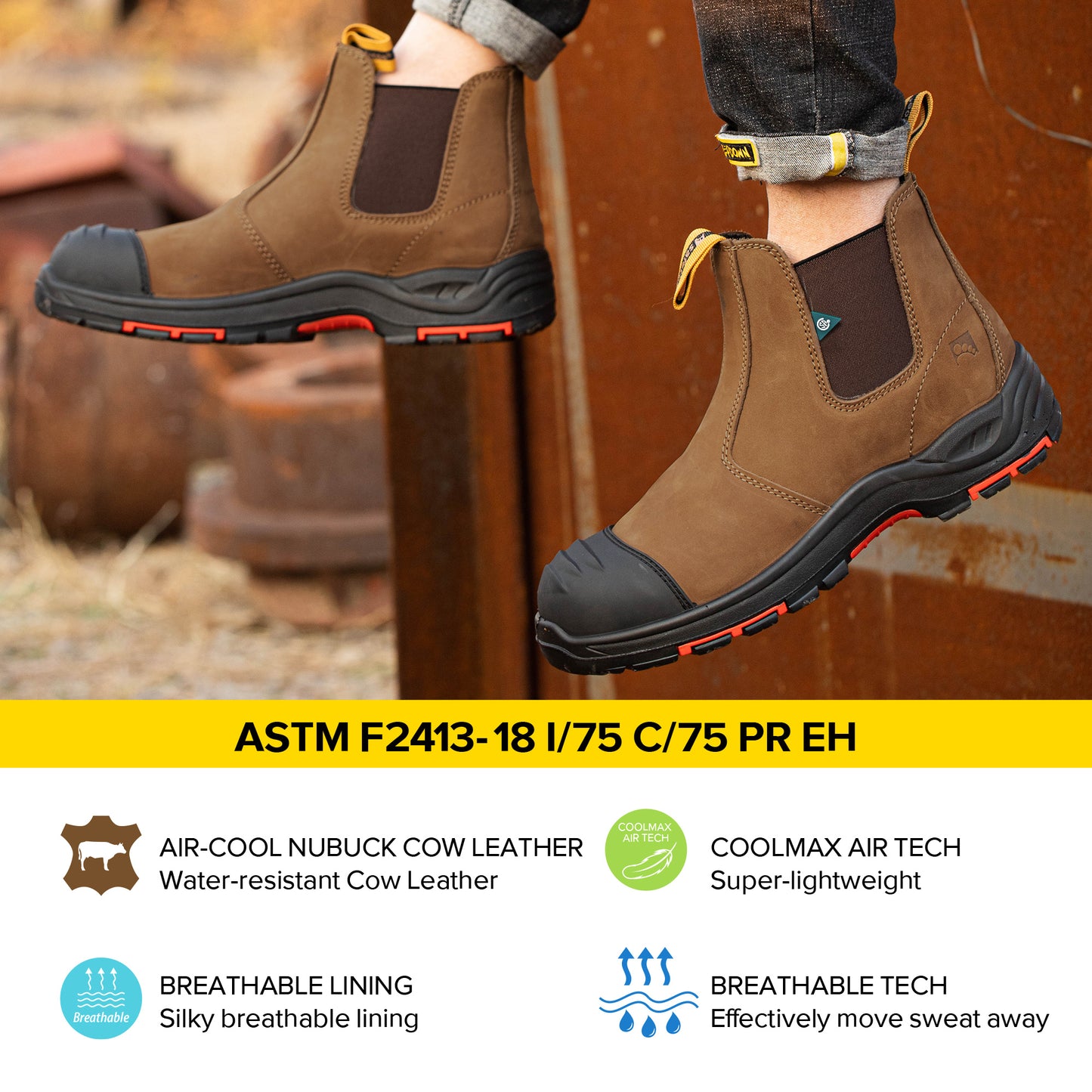 SAFETOE Antler NB Composite Toe Work Boots CSA Safety Boots