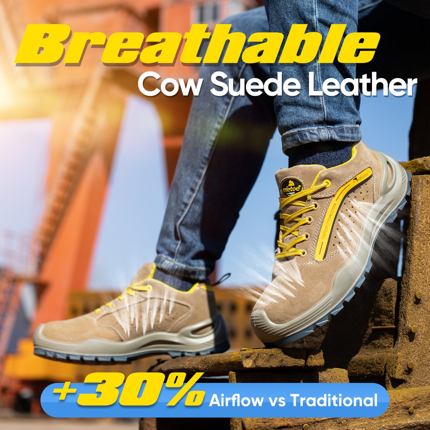 Stratus Safety Shoes Steel Toe-7296