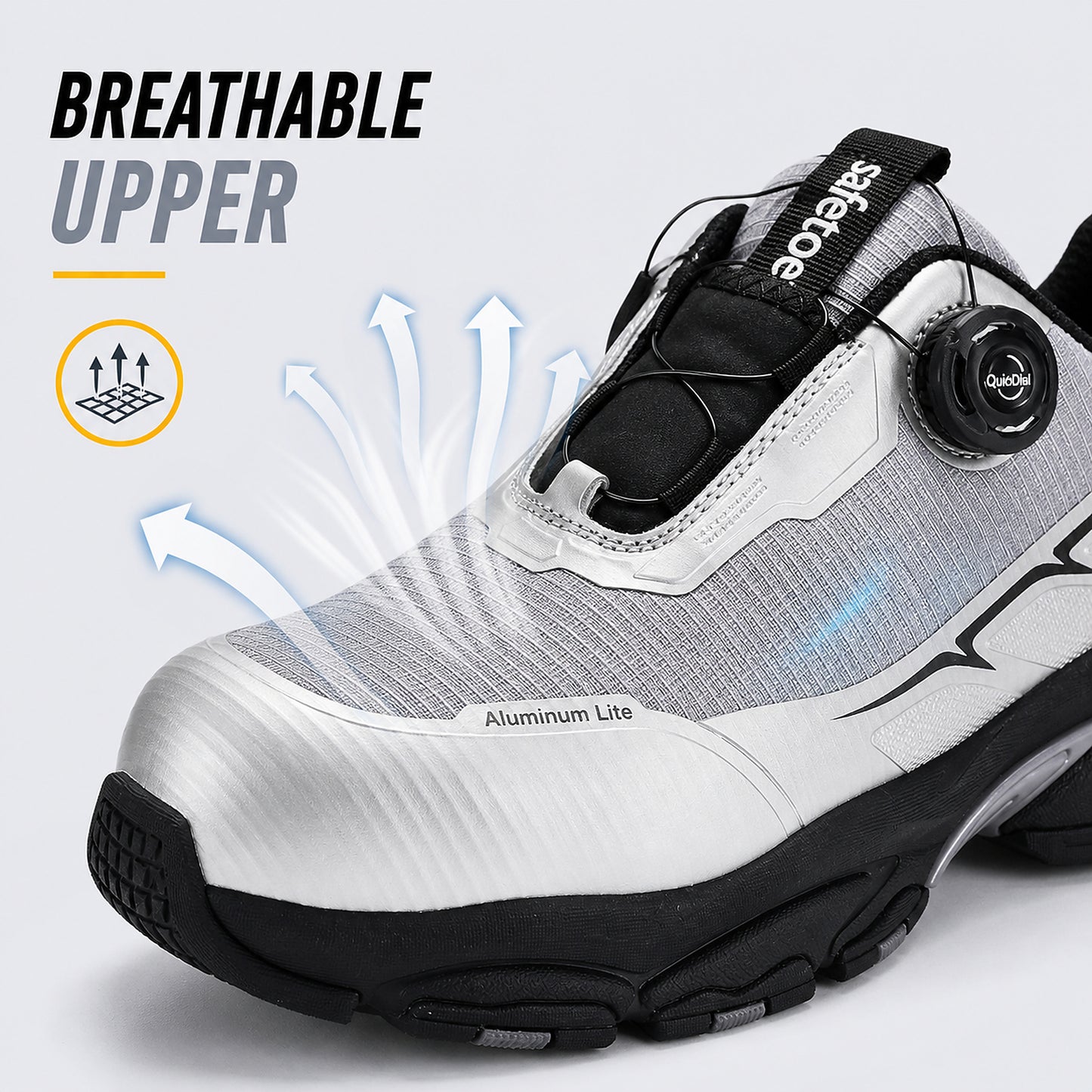 Leichte QuickDial Sicherheits-Sneaker, S1P Aluminiumkappe & Matrix-Tex PE-Platte L-7601
