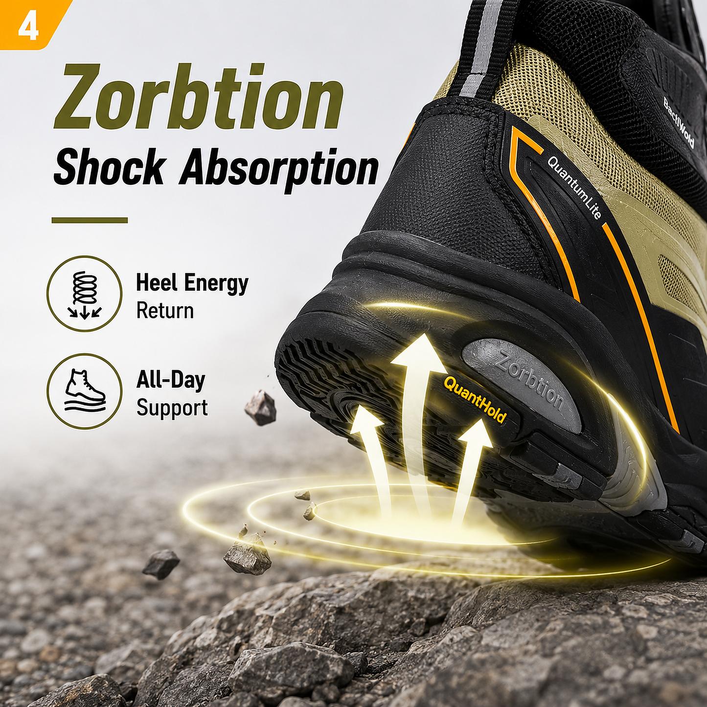 Outdoor Design Twist-Lock atmungsaktive Sicherheitsschuhe, leichte Aluminiumkappe und PE-Platte M-8589