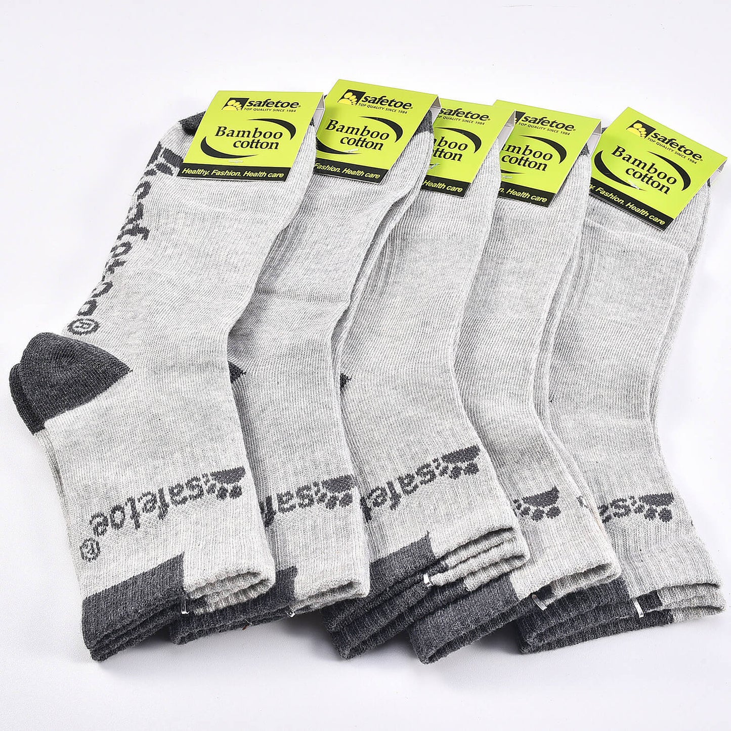 Safetoe Crew Socks 5 Pack