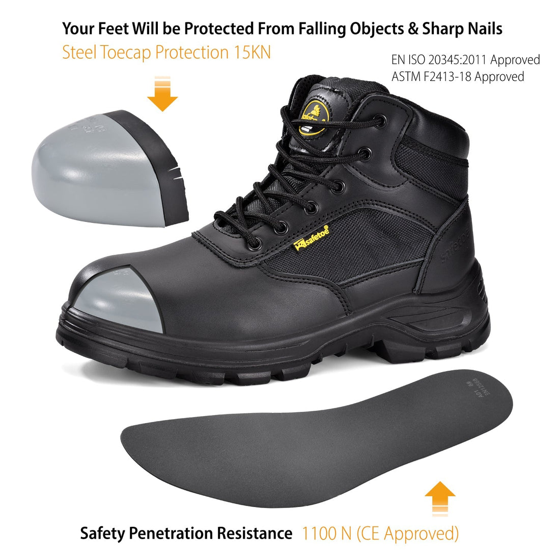 Safetoe M-8515 Steel Shield Pro Safety Boot