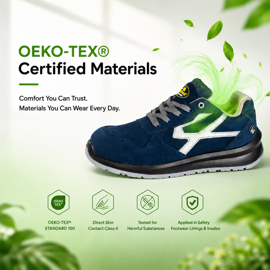 OEKO-TEX® Certified Safety Shoes: Comfort You Can Trust All Day