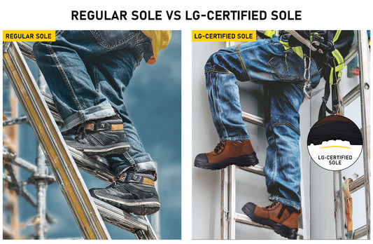 Redefining Ladder Safety Footwear: SAFETOE Safety Shoes Achieve EN ISO 20345:2022+A1:2024 LG Certification for High-Altitude Workers