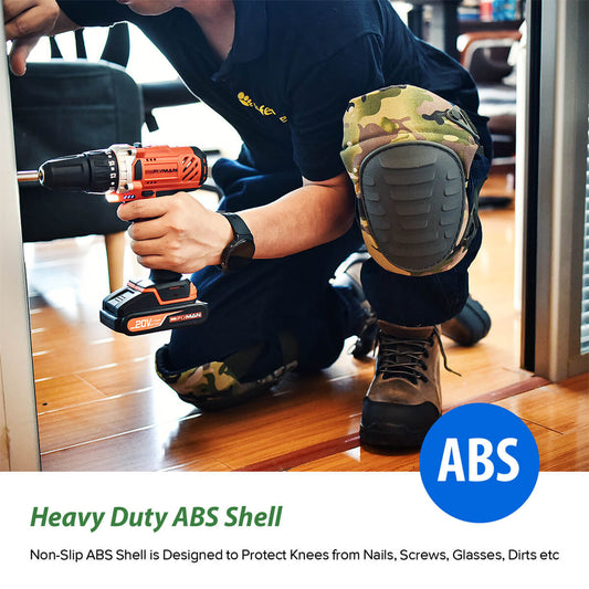 SAFEYEAR Heavy Duty Gel Knee Pads for Construction