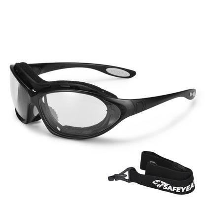 SAFEYEAR Ultra-Komfortable Klare Schutzbrille – Beschlagfrei + UV-Schutz (ANSI Z87.1 / EN166) - SG002