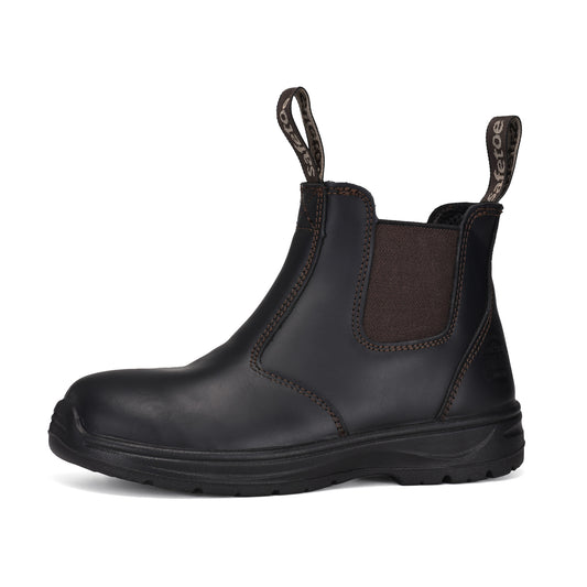 Safetoe Resistant Cow Leather  Steel Toe Safety Work Boots （M-8025W）