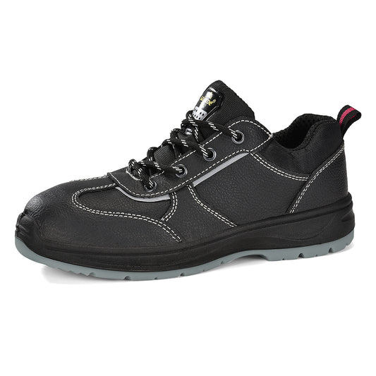 Safetoe Black Steel Toe Women Safety Shoes