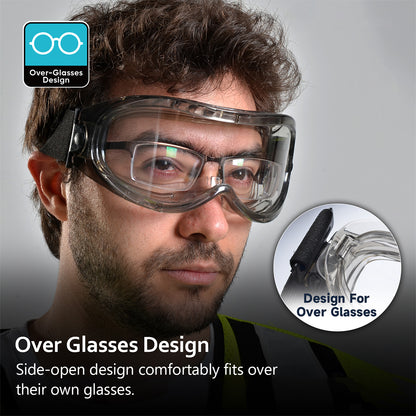 industrial safety goggles SAFEYEAR SG007 Anti-Fog Safety Goggles