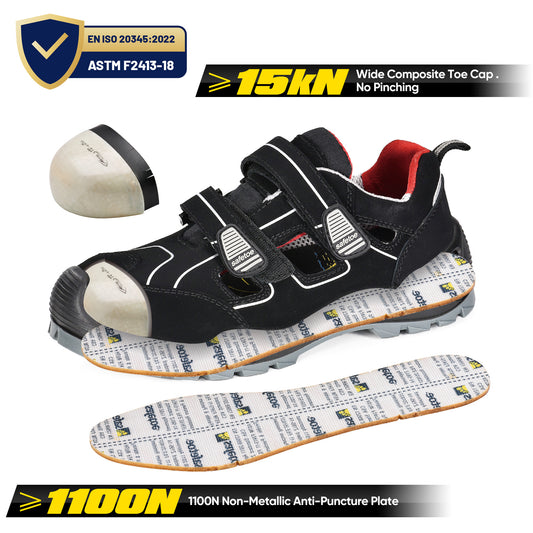 Summer Composite Toe Safety Shoes-7518