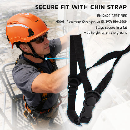 Safeyear Type II Safety Helmet, ANSI Z89.1 Class C Hard Hat, Climbing Helmet for Work at Height (Year)