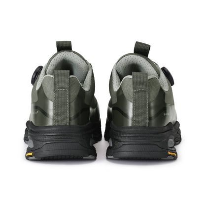 Breathable Rotary Buckle S1P Safety Trainers, Aluminum Alloy Toe & Slip Resistant L-7601 Navy