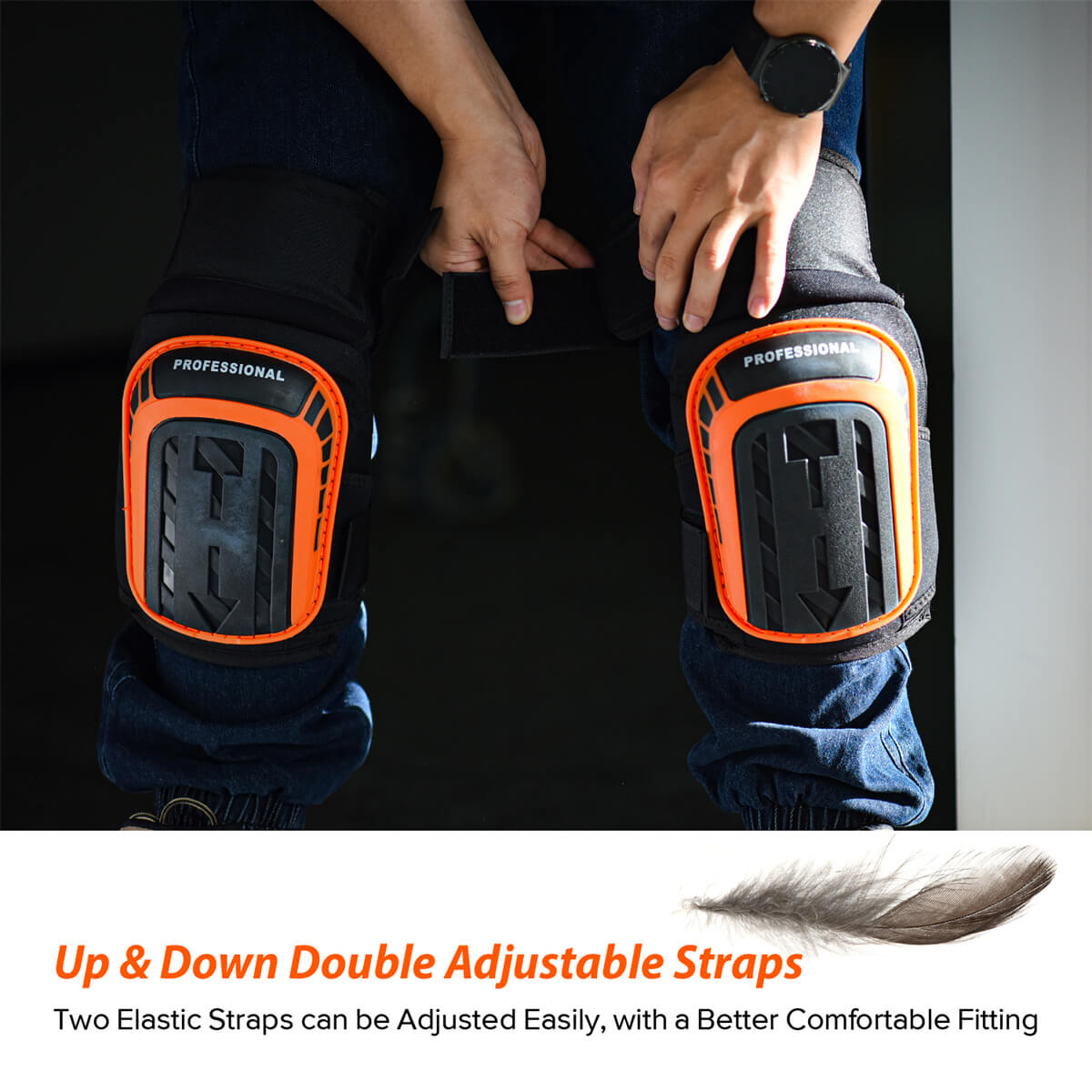 SAFEYEAR Protective Gel Knee Pads for Construction Work