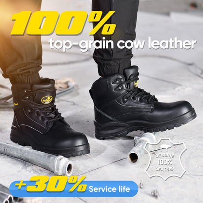 Safetoe Electrician Work Boots with Ladder Grip – 18kV EH Rated for Electrician, Composite Toe & Kevlar