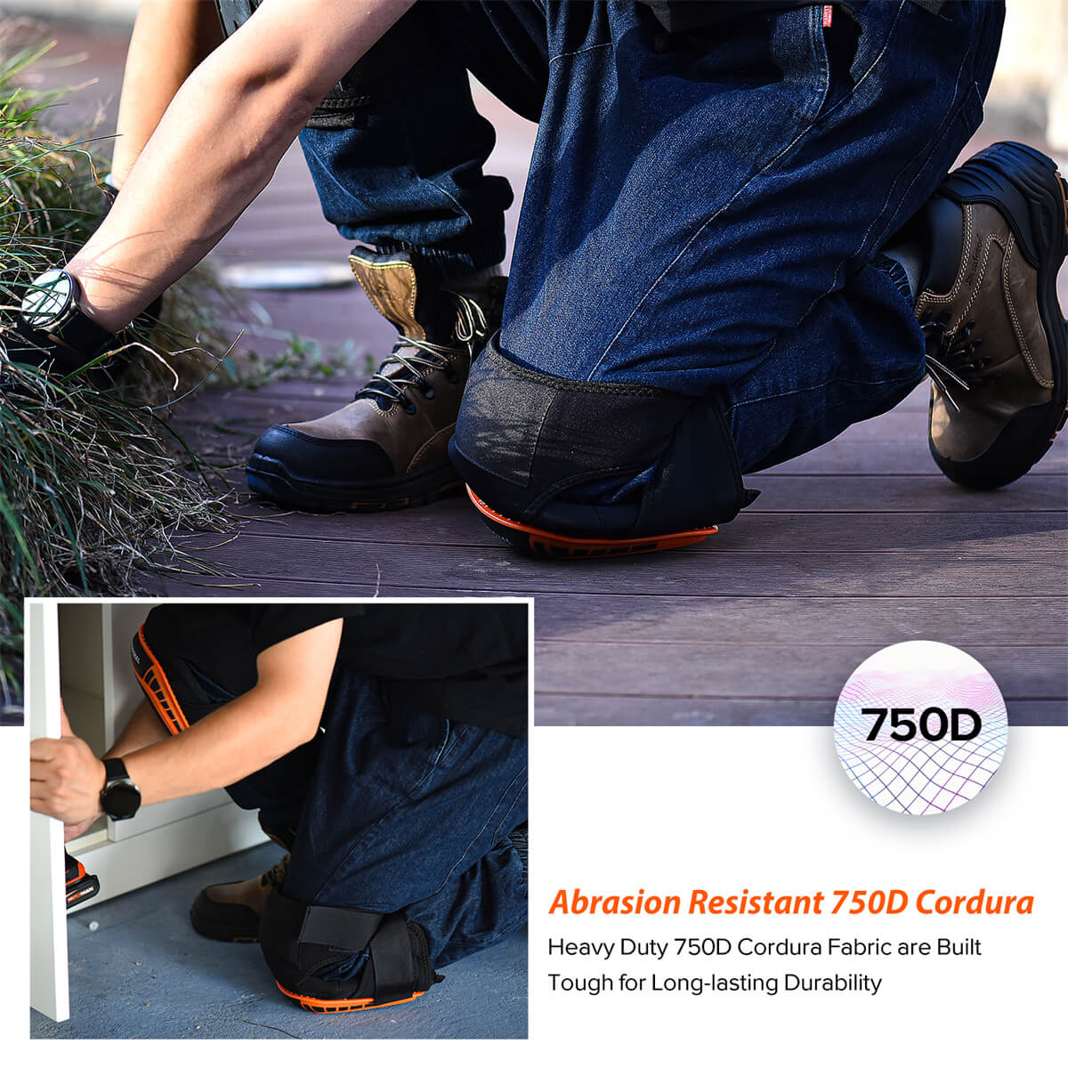 SAFEYEAR Protective Gel Knee Pads for Construction Work