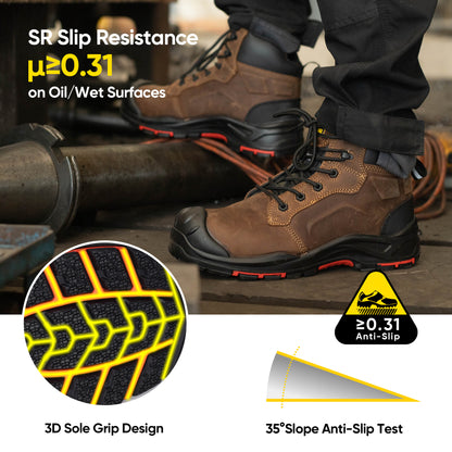 Safetoe Composite Toe Work Boots for Men - Tank(M-8552）