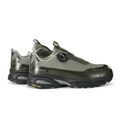 Breathable Rotary Buckle S1P Safety Trainers, Aluminum Alloy Toe & Slip Resistant L-7601 Navy