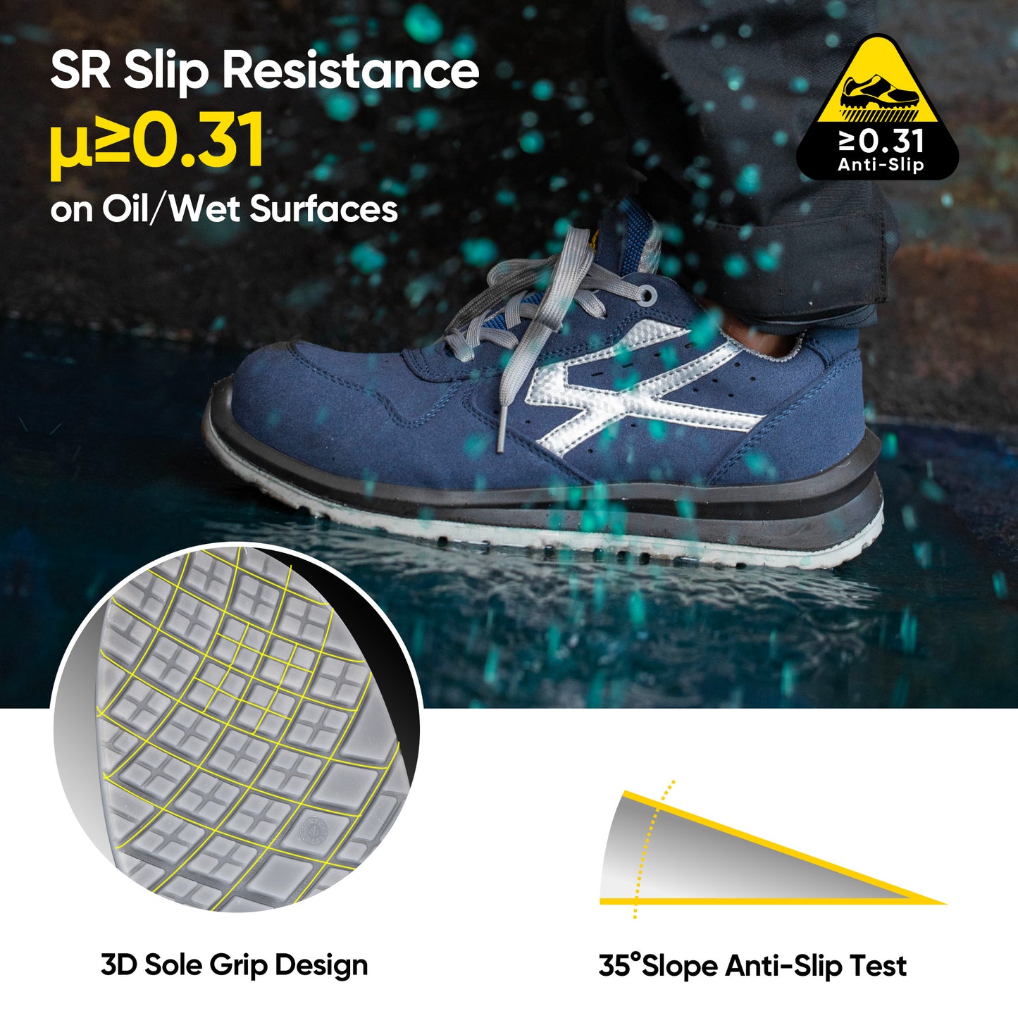 Contrail S1P Work Safety Shoes-7328