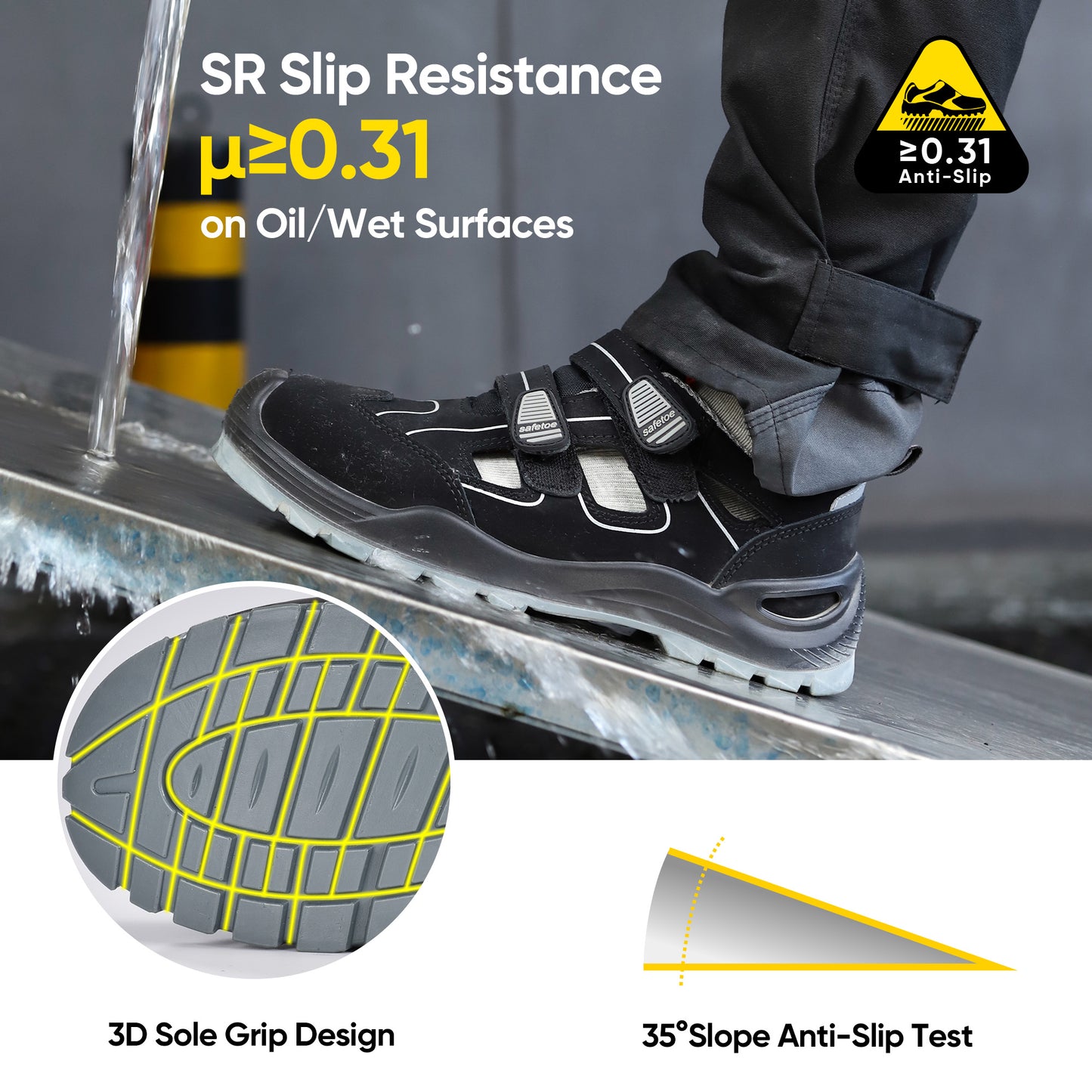 Summer Composite Toe Safety Shoes-7518