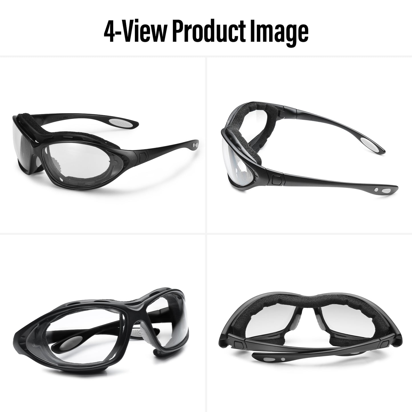 SAFEYEAR Ultra-Komfortable Klare Schutzbrille – Beschlagfrei + UV-Schutz (ANSI Z87.1 / EN166) - SG002
