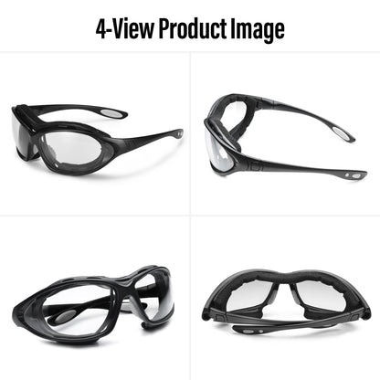 SAFEYEAR Ultra-Komfortable Klare Schutzbrille – Beschlagfrei + UV-Schutz (ANSI Z87.1 / EN166) - SG002