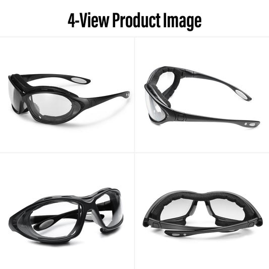 SAFEYEAR Ultra-Comfort Clear Safety Glasses – Anti-Fog + UV Protection (ANSI Z87.1 / EN166)- SG002