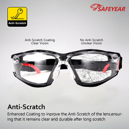ANSI & EN16321 Safety Glasses - Anti-Fog