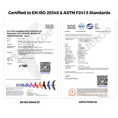 Safetoe Welding Metatarsal Chelsea Work Boots – Spark-Resistant Leather, Composite Toe, 300°C Heat-Resistant
