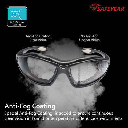 SAFEYEAR ANSI & EN16321 Certified Safety Glasses