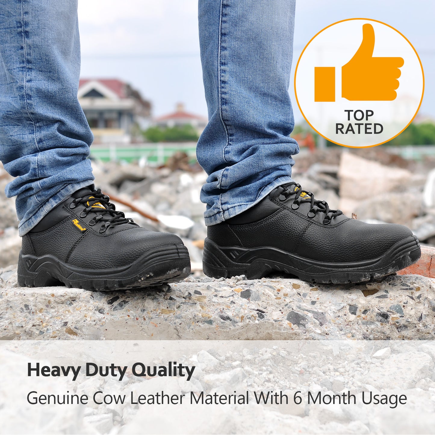 Site Black Protective steel toe shoes L-7141