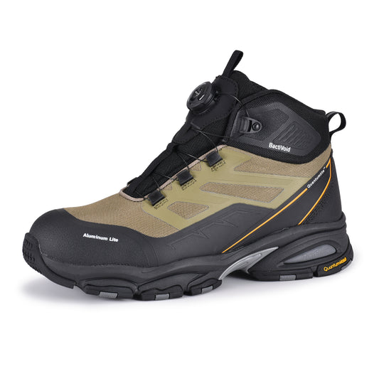 Outdoor Design Twist-Lock Breathable Safety Boots, Lightweight Aluminum Toe & PE Plate M-8589