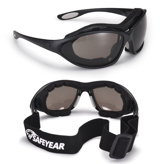 SAFEYEAR Safety Sunglasses - UV400 Tinted Lens, Free Head Strap Included（Year）