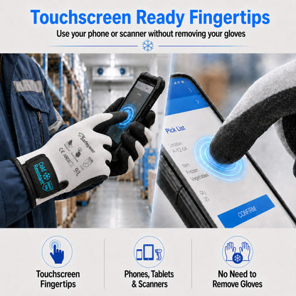 SAFEYEAR Waterproof Winter Work Gloves, EN388 EN511-30°C Cold Resistant Thermal Lined Gloves（Year）