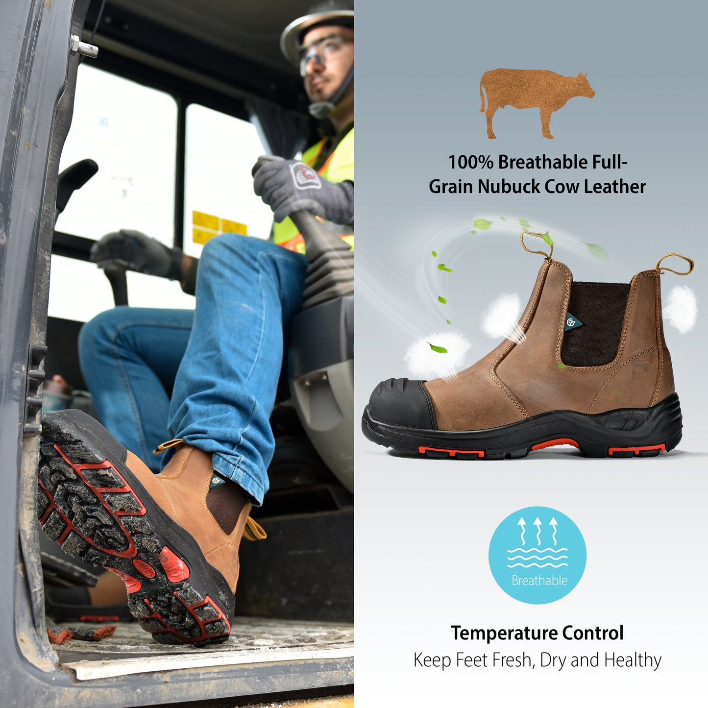 SAFETOE Antler NB Composite Toe Work Boots CSA Safety Boots