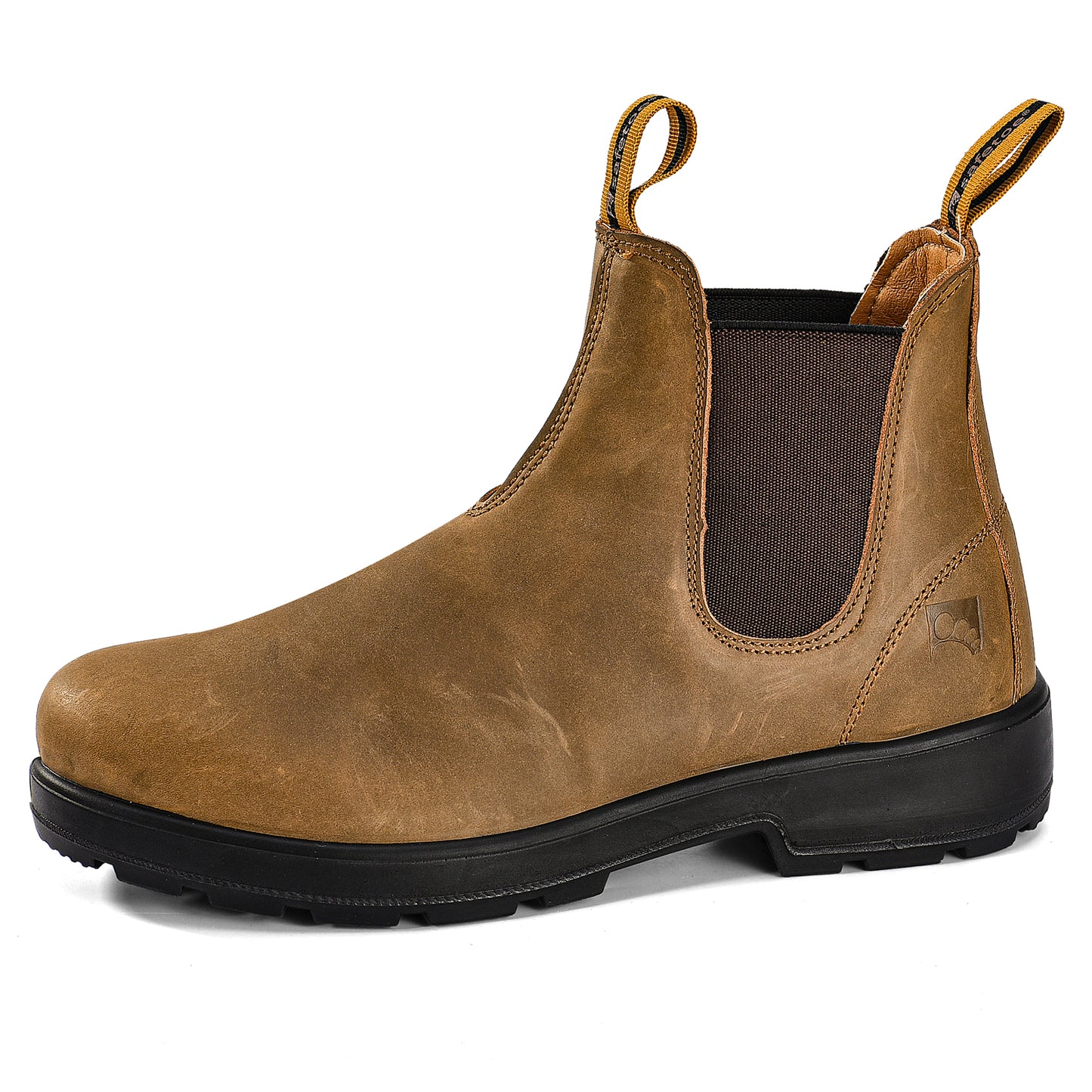 Safetoe Chelsea Work Boots for Men Slip On Safety Boots（Soft Toe）